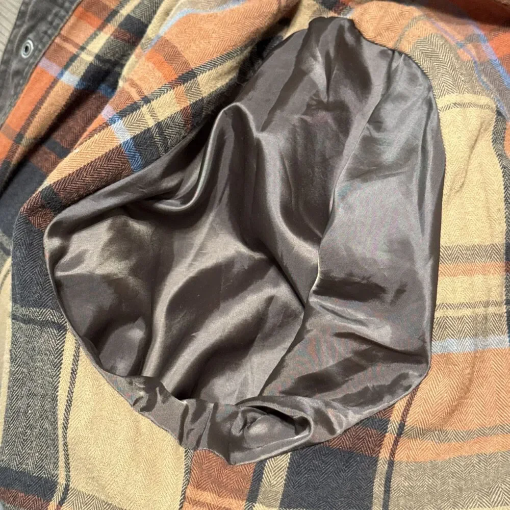 Legendary Whitetails Jacket Mens 2XL  Brown Journeyman Flannel Lined Waxed - Picture 15 of 16